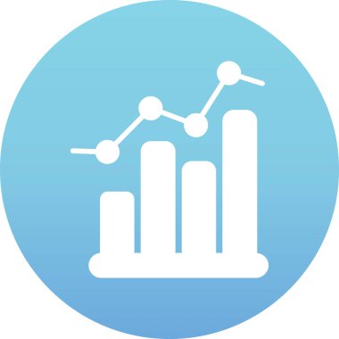 İş grafiği simgesinin vektör illüstrasyonu