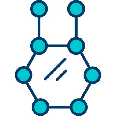 Ağ modern simgesinin vektör illüstrasyonu