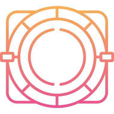 Modern kamera simgesinin vektör illüstrasyonu