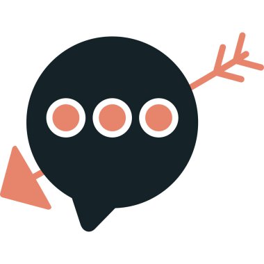 Moda Biçimli Sohbet Simgesi İzole Arkaplan