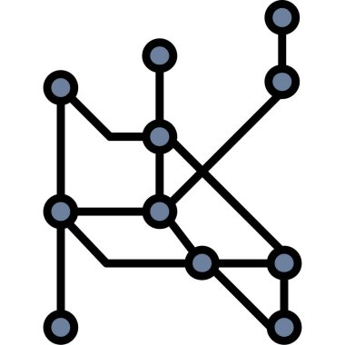 ağ bağlantısı simgesi ile doldurulmuş dış hat biçimi