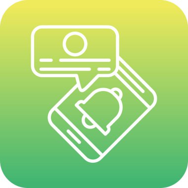 Eşsiz Kredi Kartı Satır Vektörü Simgesi