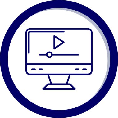 video simgesi vektör illüstrasyonu