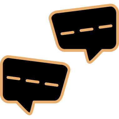 Konuş. Web simgesi basit illüstrasyon