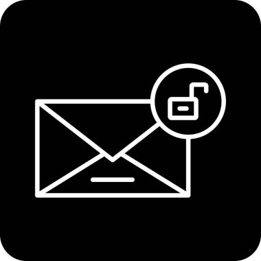 ileti e- posta simgesi ana hat biçiminde