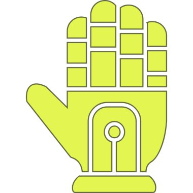 Kilitli bir anahtarı tutan el.