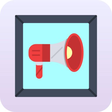 Hoparlör simgesi, düz simge