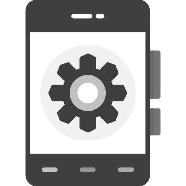 Akıllı telefon ayarları vektör simgesi