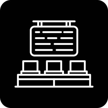 Yazıcı. Web simgesi basit illüstrasyon