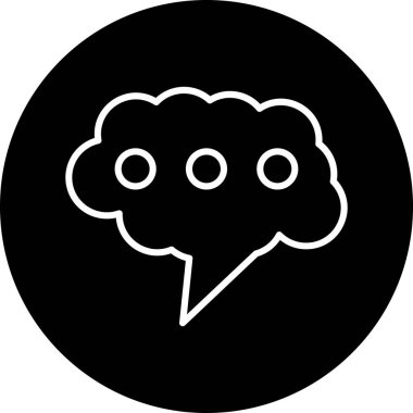 konuşma kabarcıklar simge vektör çizim