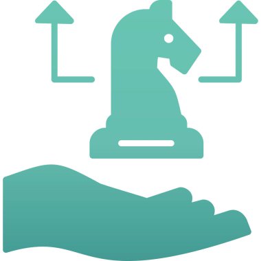 Bir at simgesinin vektör illüstrasyonu