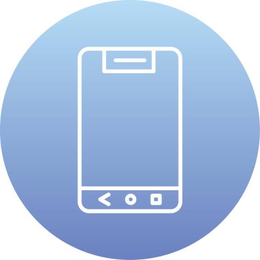 vektör akıllı telefon simgesi, basit illüstrasyon