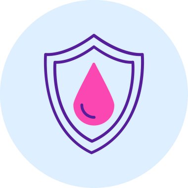 su damlası vektörü modern çizgi simgesi