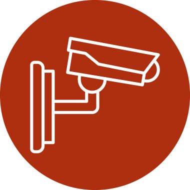 cctv simgesi, modern basit tasarım