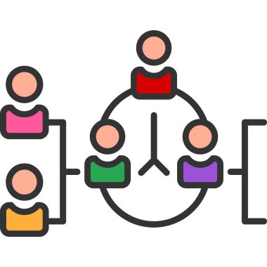 iş takım çalışması simgesi vektörü