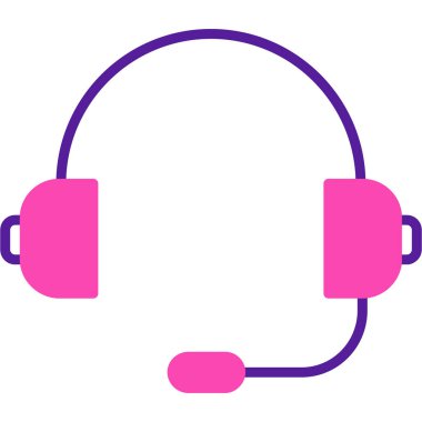 Kulaklıkların vektör illüstrasyonu