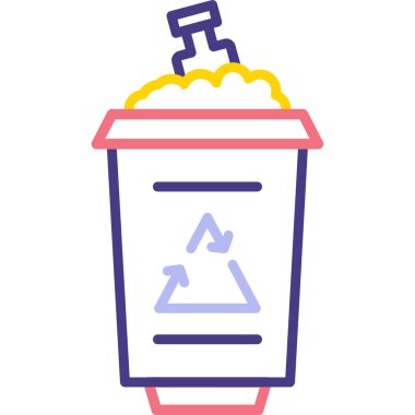 İç bakalım. Web simgesi basit illüstrasyon