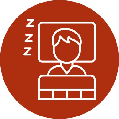 Adam dizüstü bilgisayarla çalışıyor, vektör simgesi tasarımı