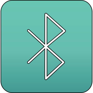 Benzersiz bluetooth vektör simgesi