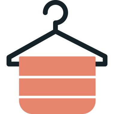 bebek kıyafetleri askısı vektör illüstrasyonu