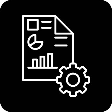 Seo ve simgenin vektör illüstrasyonu