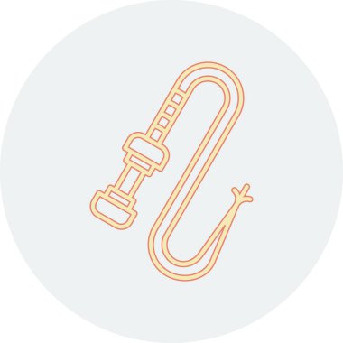 Tek izole halat simgesinin vektör çizimi