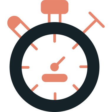 Saat simgesi, vektör illüstrasyon tasarımı