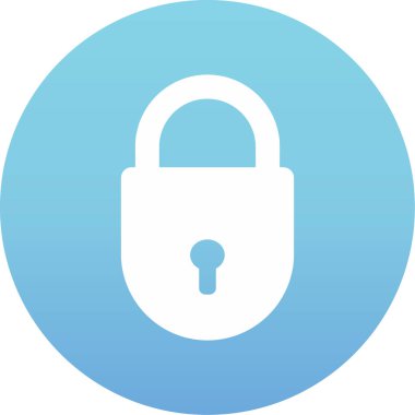 kilit simgesi, vektör illüstrasyonu