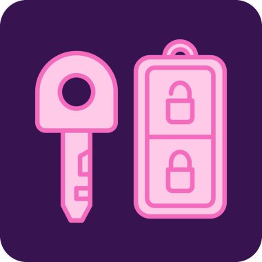 asma kilit ikon vektör çizimi