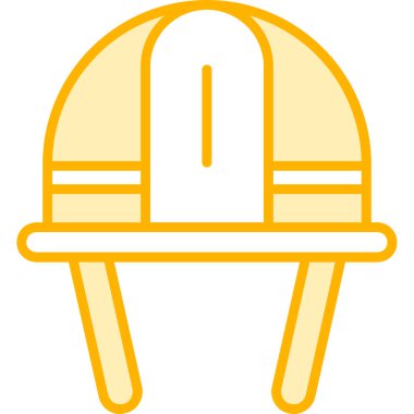 İnşaat kaskı. Basit resimleme