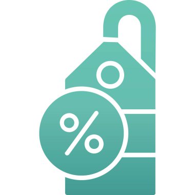 Beyaz arka planda izole edilmiş indirimli sembol sembollü dolar işareti olan yeşil fiyat etiketi. Etiket tanıtımlı tanıtım için fiyat. İndirim etiketi. soyut