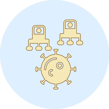 Basit vektör simgesi, teknolojinin çizimi