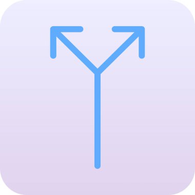 Modern yol simgesinin vektör illüstrasyonu