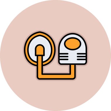 Bir resim simgesinin vektör illüstrasyonu