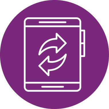 Modern simgenin vektör illüstrasyonu