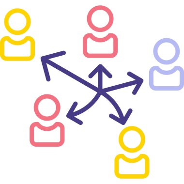 şebeke. Web simgesi basit illüstrasyon