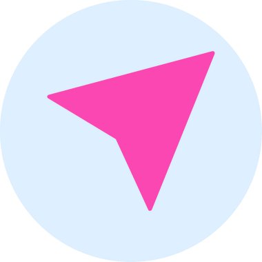 ok yönü imleç simgesi ile doldurulmuş dış hat biçimi