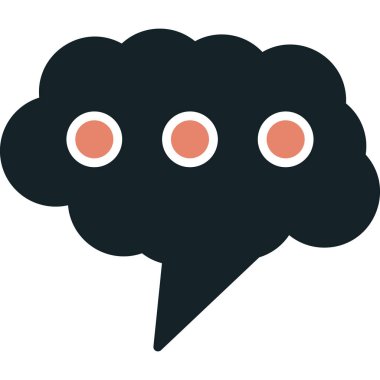 Bulut. Web simgesi basit illüstrasyon