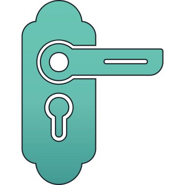 Anahtar simgesi vektör illüstrasyonu