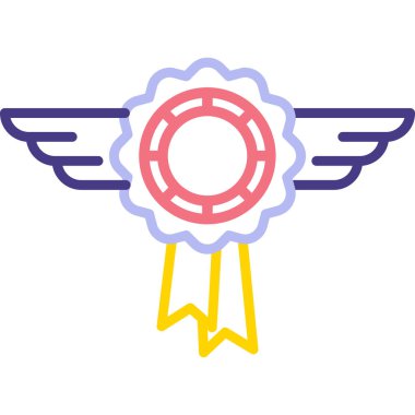 Rozet. Web simgesi basit illüstrasyon