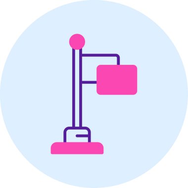 Lamba. Web simgesi basit illüstrasyon