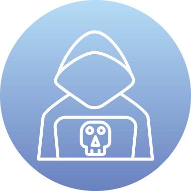 Maskeli bir adamın vektör çizimi