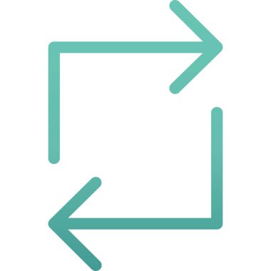 Web tasarımı için sol yön ok simgesi