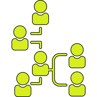 Sosyal ortam simgesi, vektör illüstrasyonu
