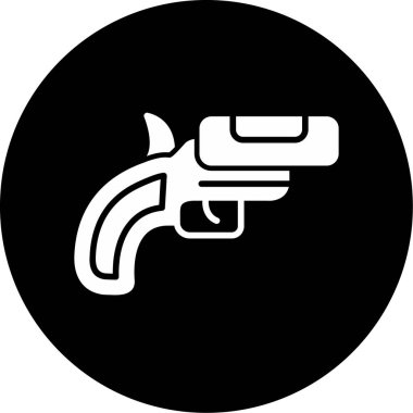 Silah. Web simgesi basit illüstrasyon