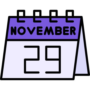 Kasım 19 ikonlu takvim