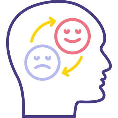 soru işareti çizim tasarımı olan baş