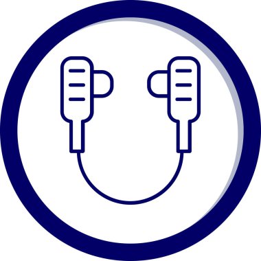 Bir dolgu simgesinin vektör illüstrasyonu