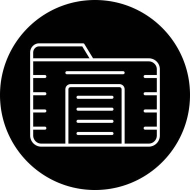 belge simgesi vektör illüstrasyonu