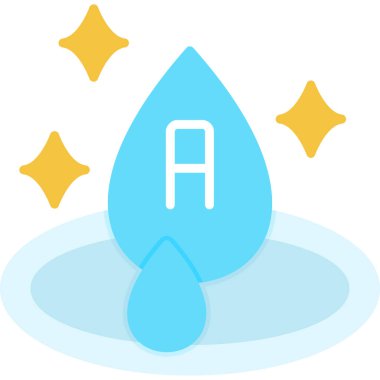 su damlası ikon vektör illüstrasyonu